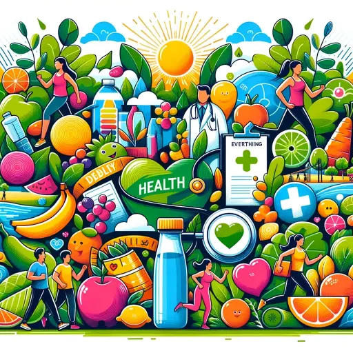 A vibrant illustration depicting the theme 'The First Step Towards a Healthy Life_ Everything About Disease Prevention Campaigns'. The image includes .webp